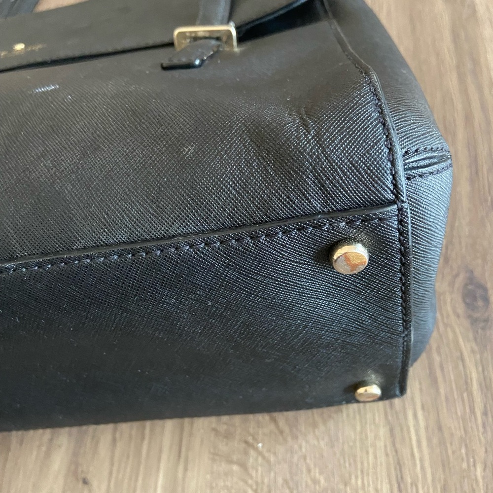 Kate Spade Cedar Street Luciana Black Leather Satchel - Picture 7 of 15